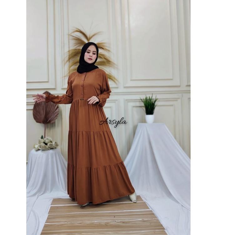 Best Seller.. GAMIS TERBARU RAYON TWILL ORI IMPORT//GAMIS POLOS RAYON TWILL//GAMIS BUSUI KANCING//GA