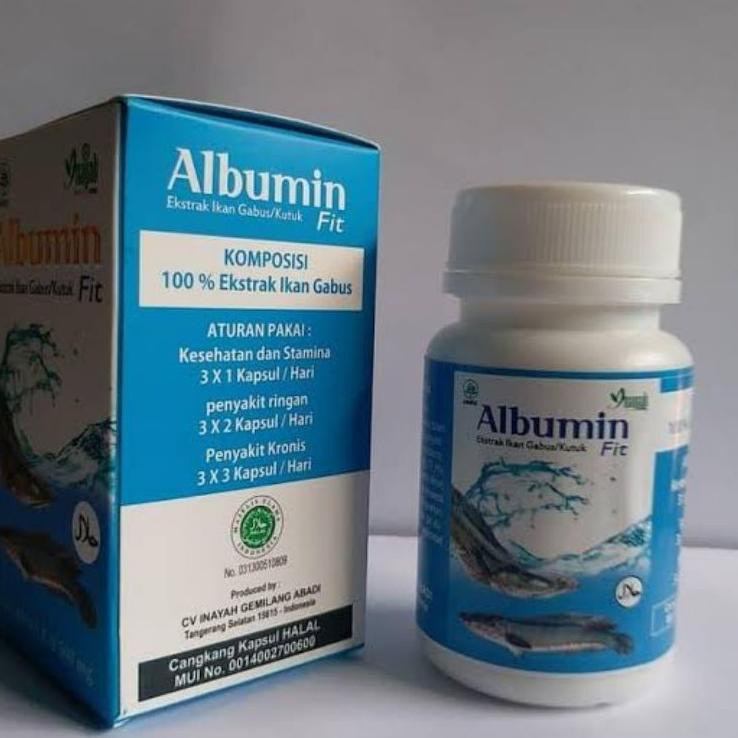 ♡ ALBUMIN FIT KAPSUL EKSTRAK IKAN GABUS / KUTUK ORIGINAL ♡