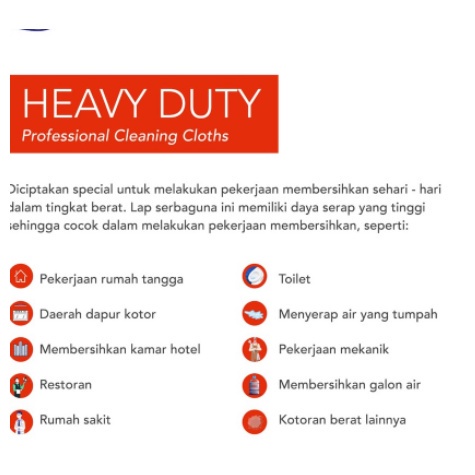 LAP SERBET HEAVY DUTY ROLL | KAIN LAP TISU (30X45 CM) [SWEETSPACE]