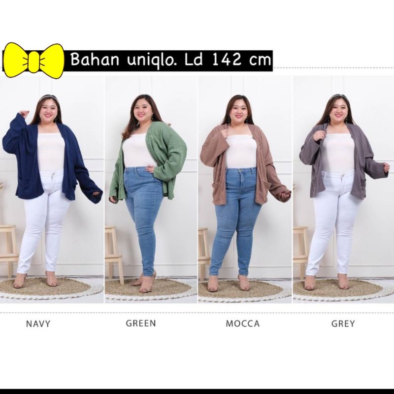 CARDIGAN JUMBO BAHAN UNIQLO LD 142 CM
