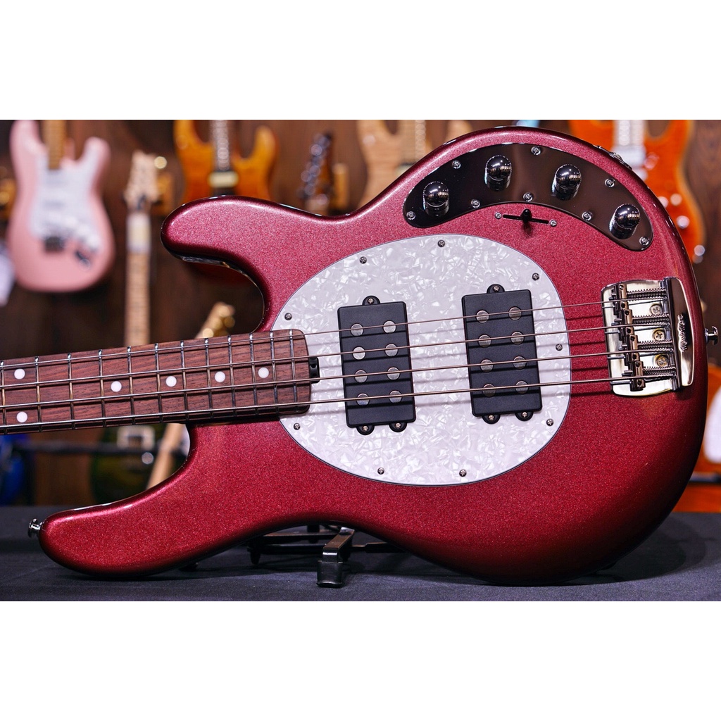 Ernie Ball Music Man StingRay Special 4 HH Bass Guitar - Maroon Mist F90495