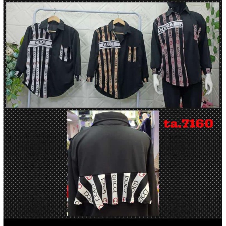 atasan kemeja bahan voxy premium