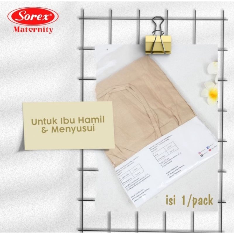 Sorex Dress Maternity Untuk Ibu Hamil &amp; Menyusui Freesize JA203