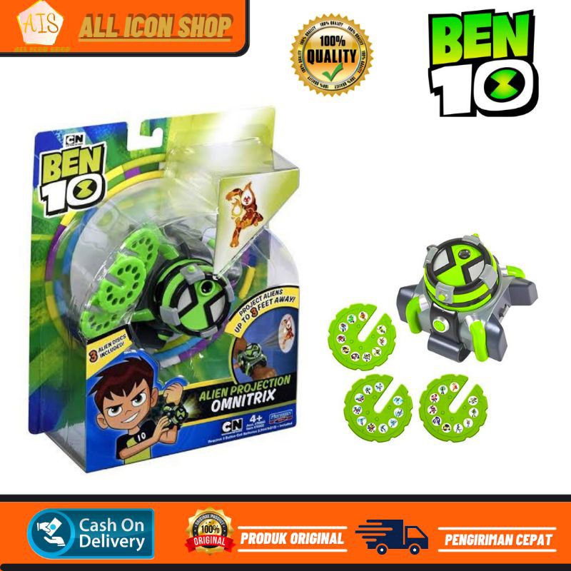 Jam tangan BEN 10 Alien projection Omnitrix Seri 3 Original Playmates toys