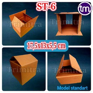 

KOTAK KARDUS ST-6 COKLAT POLOS DUS BOX PACKING UNTUK HP SOUVENIR KADO