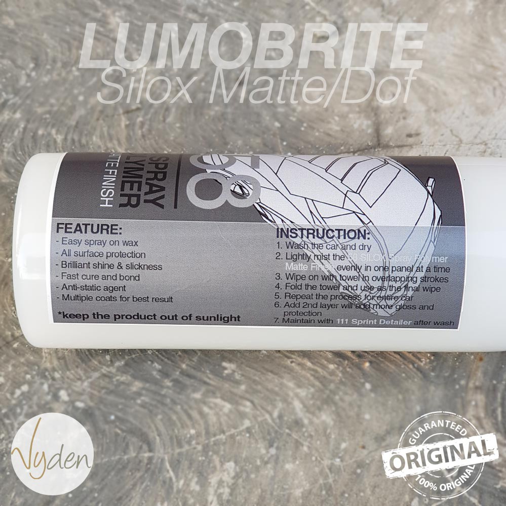 Pengkilap Mobil LUMOBRITE 58 Silox Spray Polymer MATTE Doff 5 Liter GALON WAX SEALANT COATING MURAH