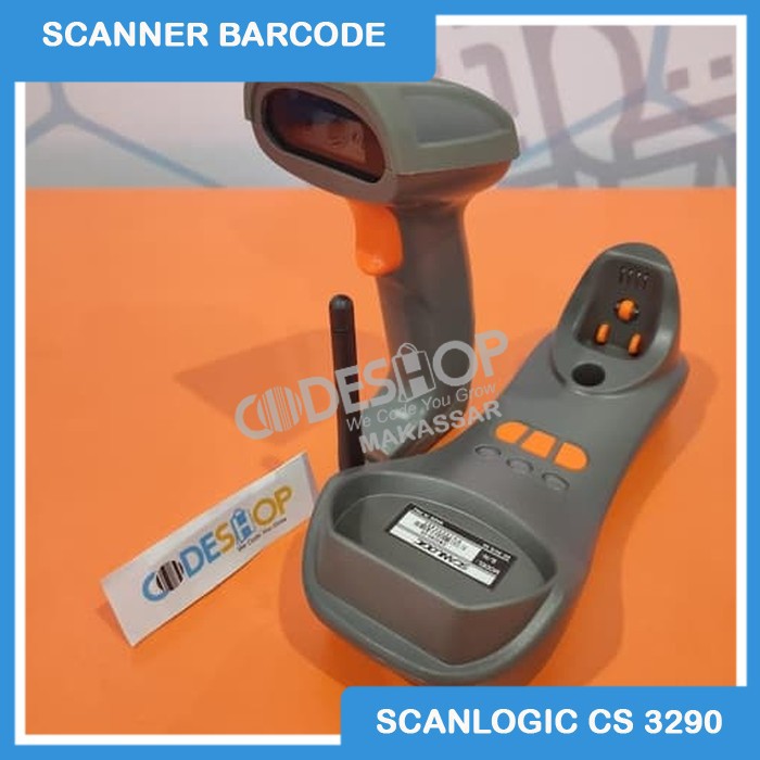 BARCODE SCANNER WIRELESS SCANLOGIC CS 3290 1D