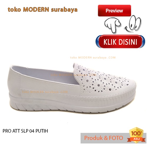 Sepatu wanita casual slip on karet murah PRO ATT SLP 04 PUTIH