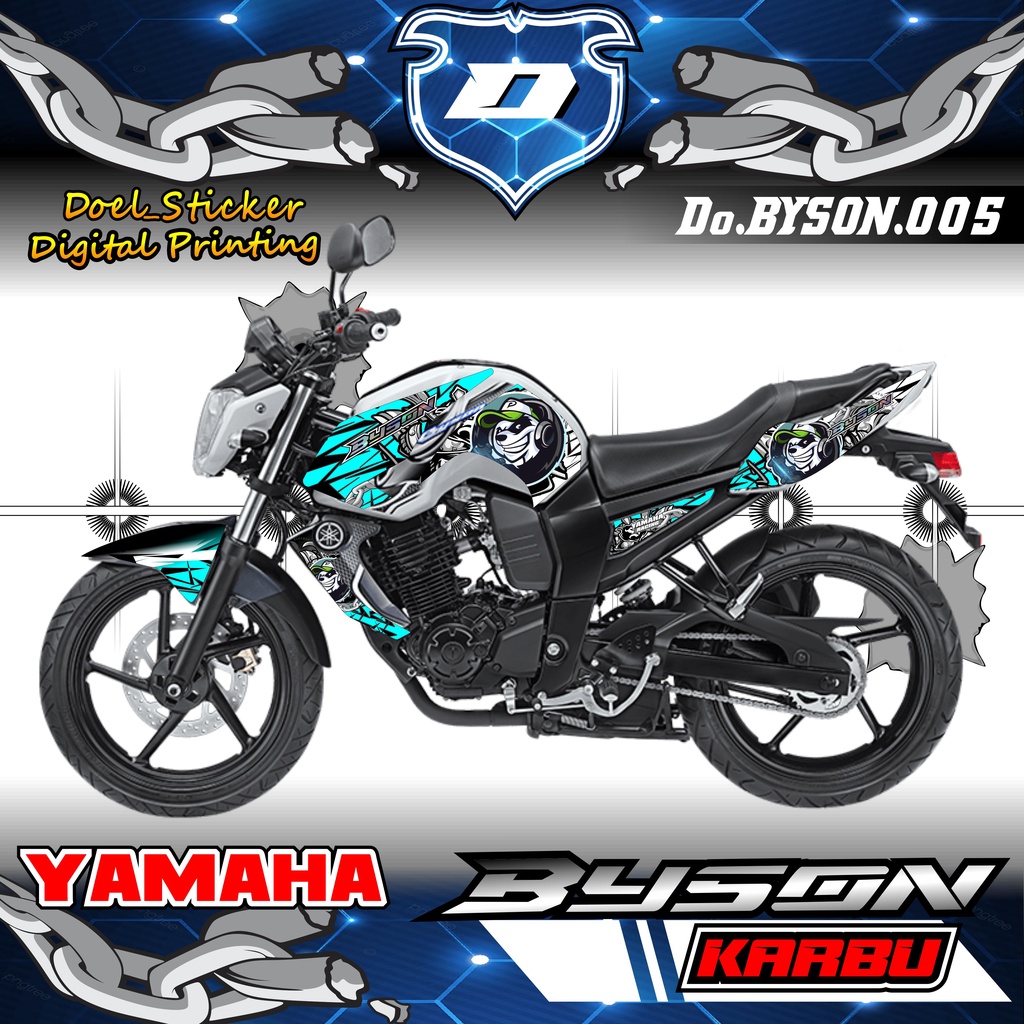 Striping Byson Karbu Variasi PANDA Sticker Stiker Skotlet Motor List Scotlite Body 005