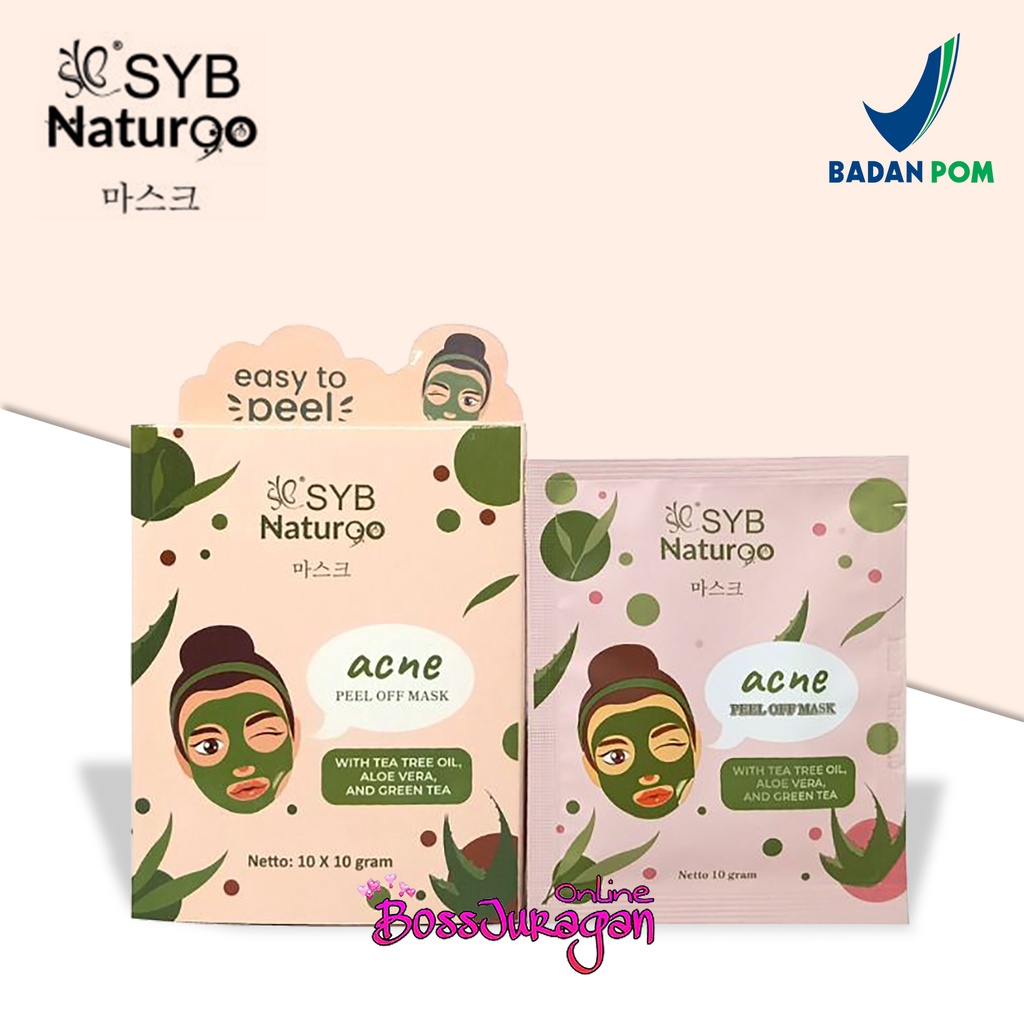 (BOSS) (Sachet) SYB NATUR90 Peel Off Mask | SYB Masker Naturgo