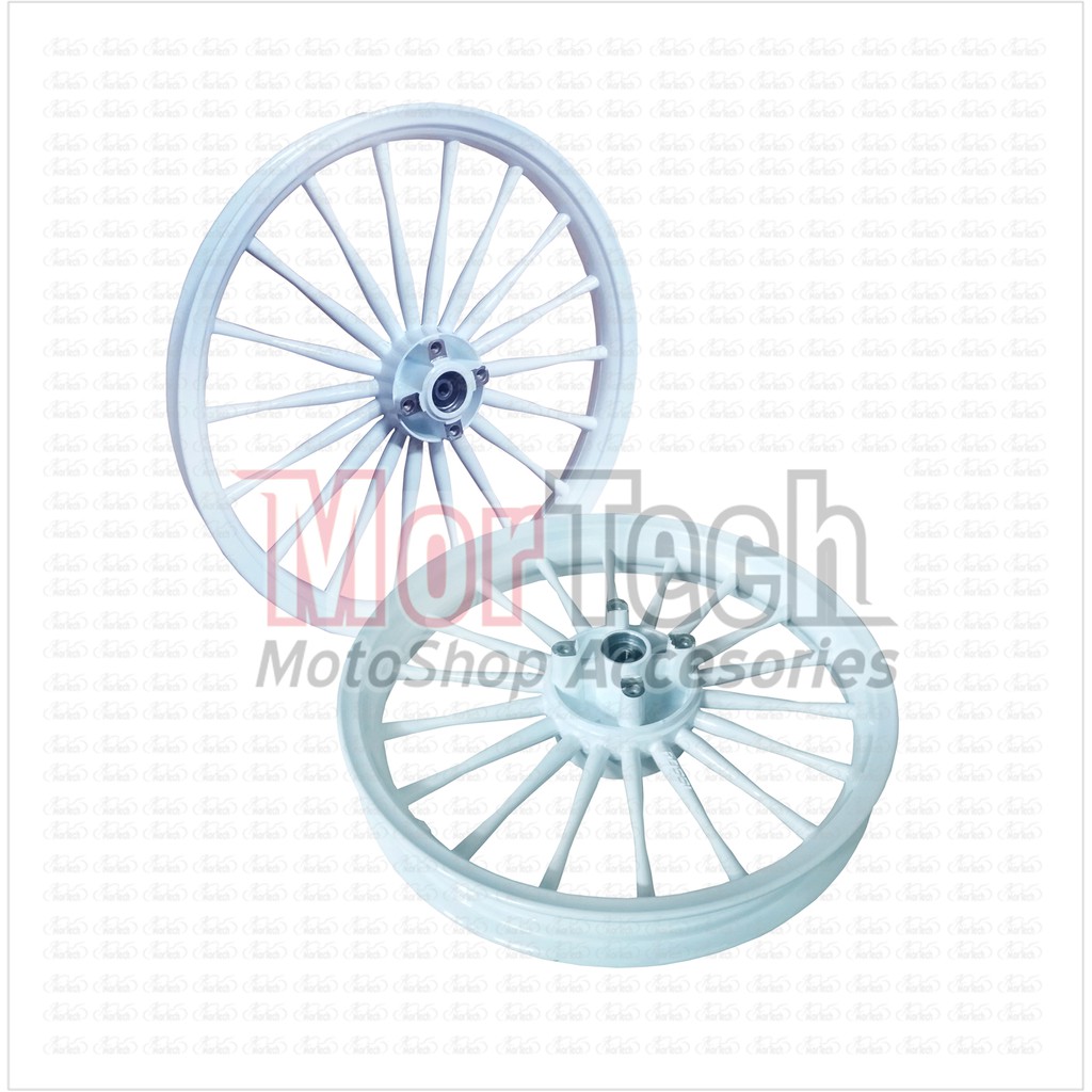 Velg Pelek Racing Rossi Palang 18 Jupiter Mx New Double Disc Ring 17-160 185 Putih