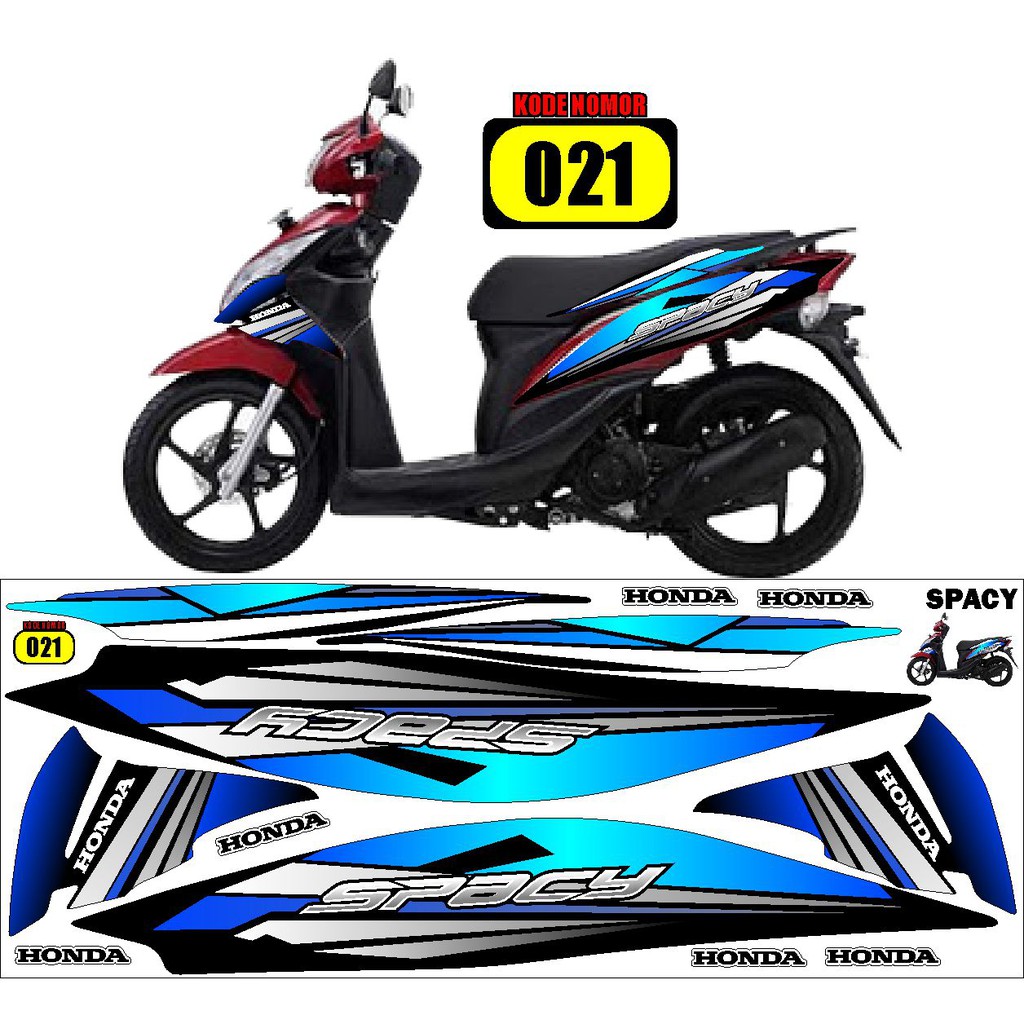 Jual Stiker Striping Honda Spacy Variasi RZ03 Semua Ready Bisa COD Indonesia Shopee Indonesia