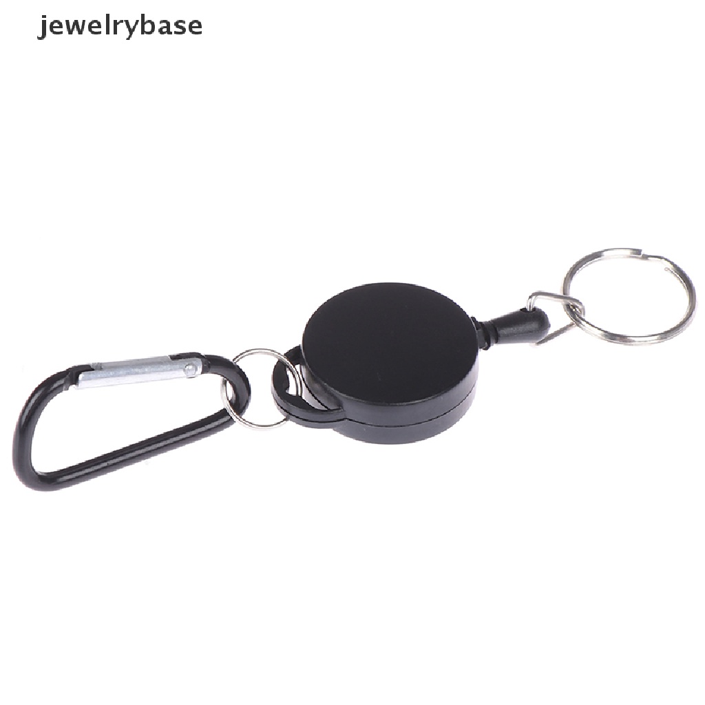 (jewelrybase) 1pc Gantungan Kunci Carabiner Teleskopik Retractable Untuk Outdoor / Olahraga