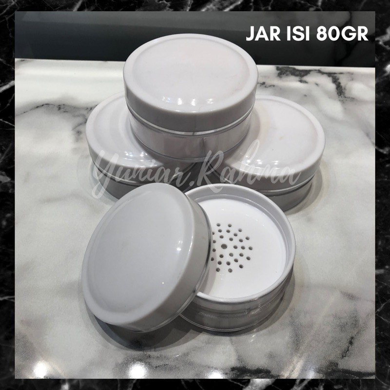 jar isi 80gr , jar puff / jar bedak ,pot bedak
