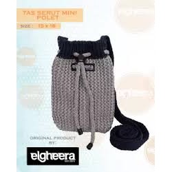 BY ELGHEERA Tas Rajut Serut Mini Polet / Tas Mini