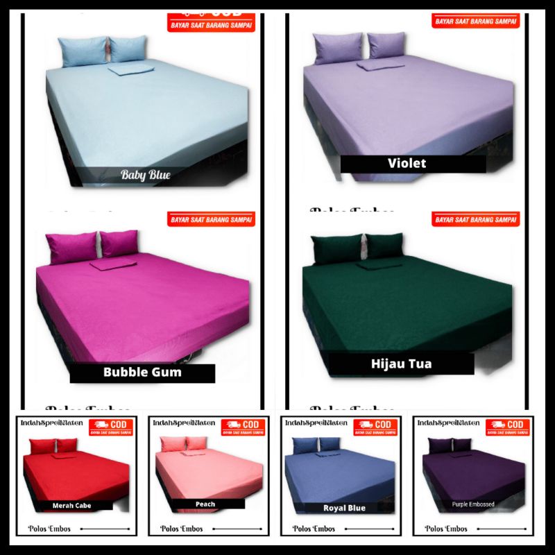 Sprei Homemade Embos Polos 200x200 Termurah sprei homemade 200 sprei home made polos sprei embos 200