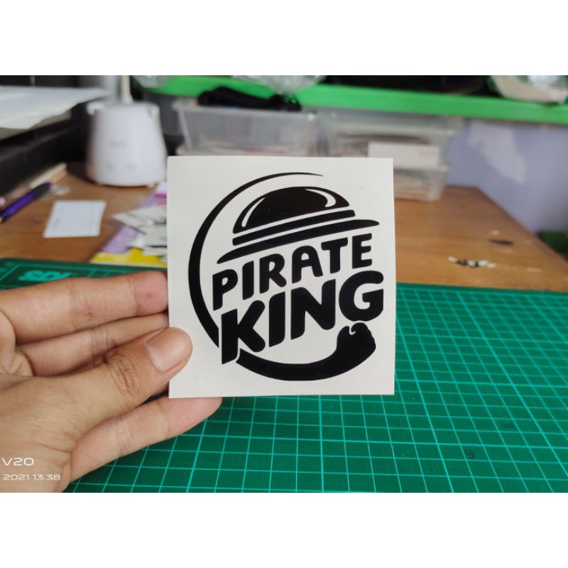 

stiker pirate king one piece custom cutting stiker murah