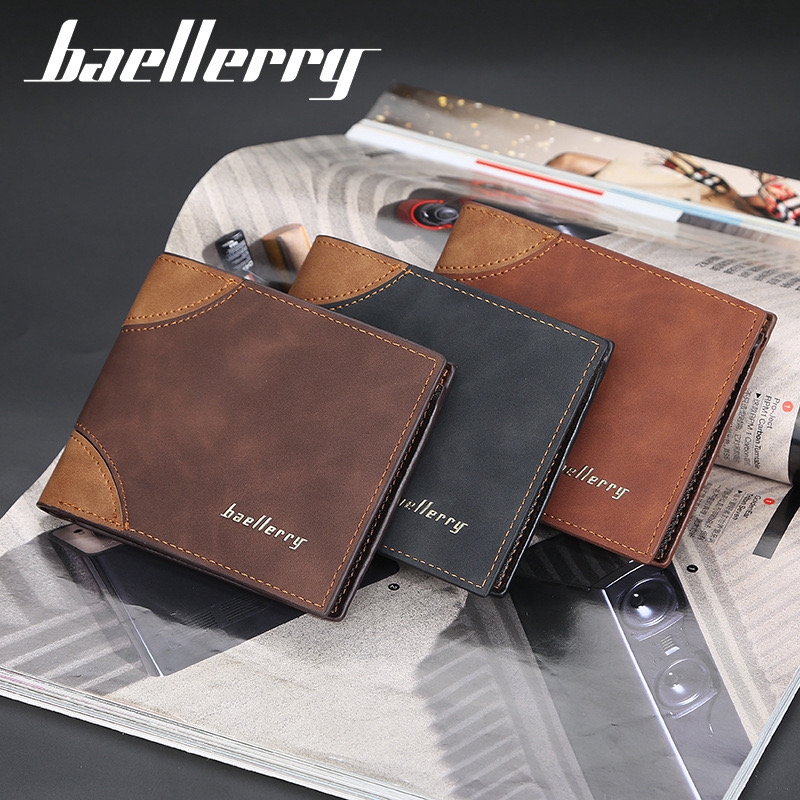 BAELLERRY DR035 Dompet Lipat Kulit Pria WK-SBY