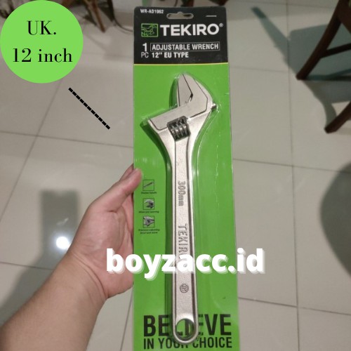 KUNCI INGGRIS TEKIRO 12" KUNCI BACO ADJUSTABLE WRENCH/ Kunci Inggris Tekiro 12 inch