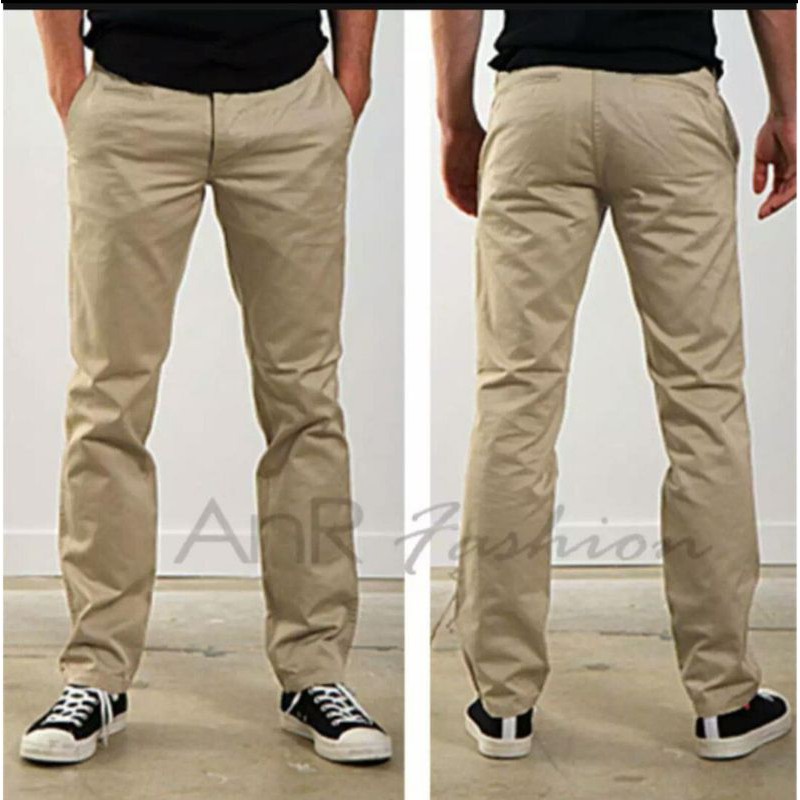 celana chino pria bahan adem yaman katun strecth / melar cocok buat musim dingin