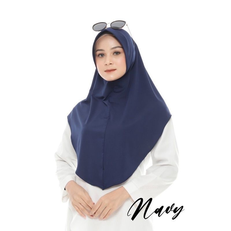 Hijab instan bergo pamela khimar penguin jersey |Fashion