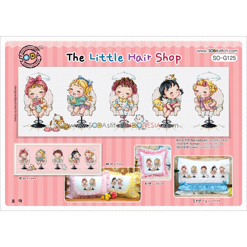 Paket DIY Craft Sulam Kristik Strimin Sodastitch SO-G125 - The Little Hair Shop Girl