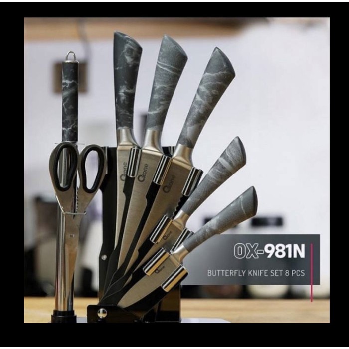 OXONE Pisau Set OX-981N/Butterfy Knife Set OXONE OX981N/Pisau Dapur