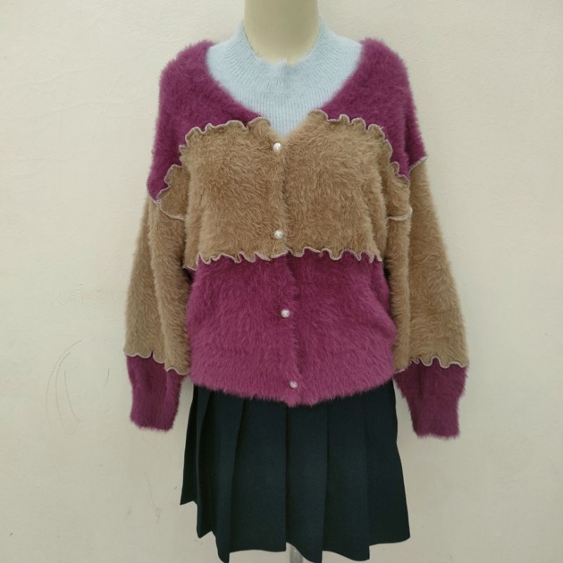 Cardigan fuzzy Rope Picnic