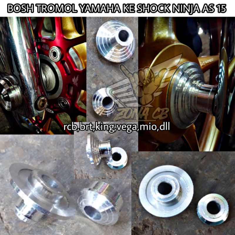 bosh tromol depan yamaha pnp shock ninja / boshing tromol rx king sok ninja as 15