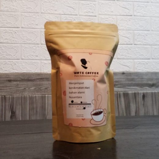 

WOTE COFFEE Biji / Bubuk Kopi House Blend Arabica Robusta 200 Gram