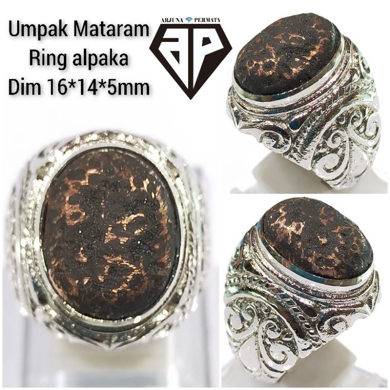 cincin batu akik umpak Mataram kuno
