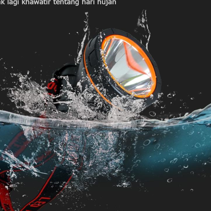 SALEE.. QYD senter kepala super terang IPx4 Tahan Air Headlamp LED 6000 lumen Q7801