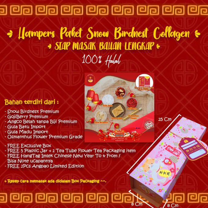

DISKON Hampers Imlek Chinese New Year Paket Snow Birdnest Osmanthus Premium - Snow Birdnest
