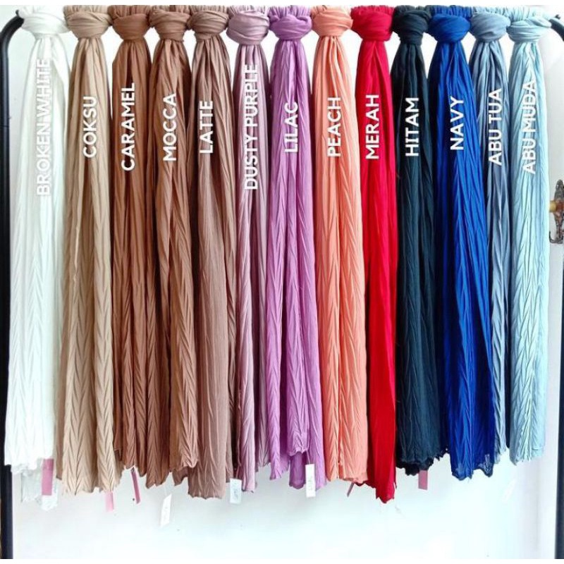 Pashmina Plisket Padi