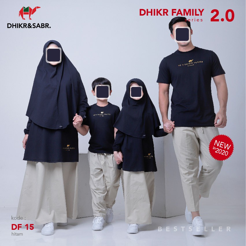 Kaos Couple Muslim Dhikr Family Dari DHIKR&SABR OFFICIAL Pusat Bandung [PRODUSEN]