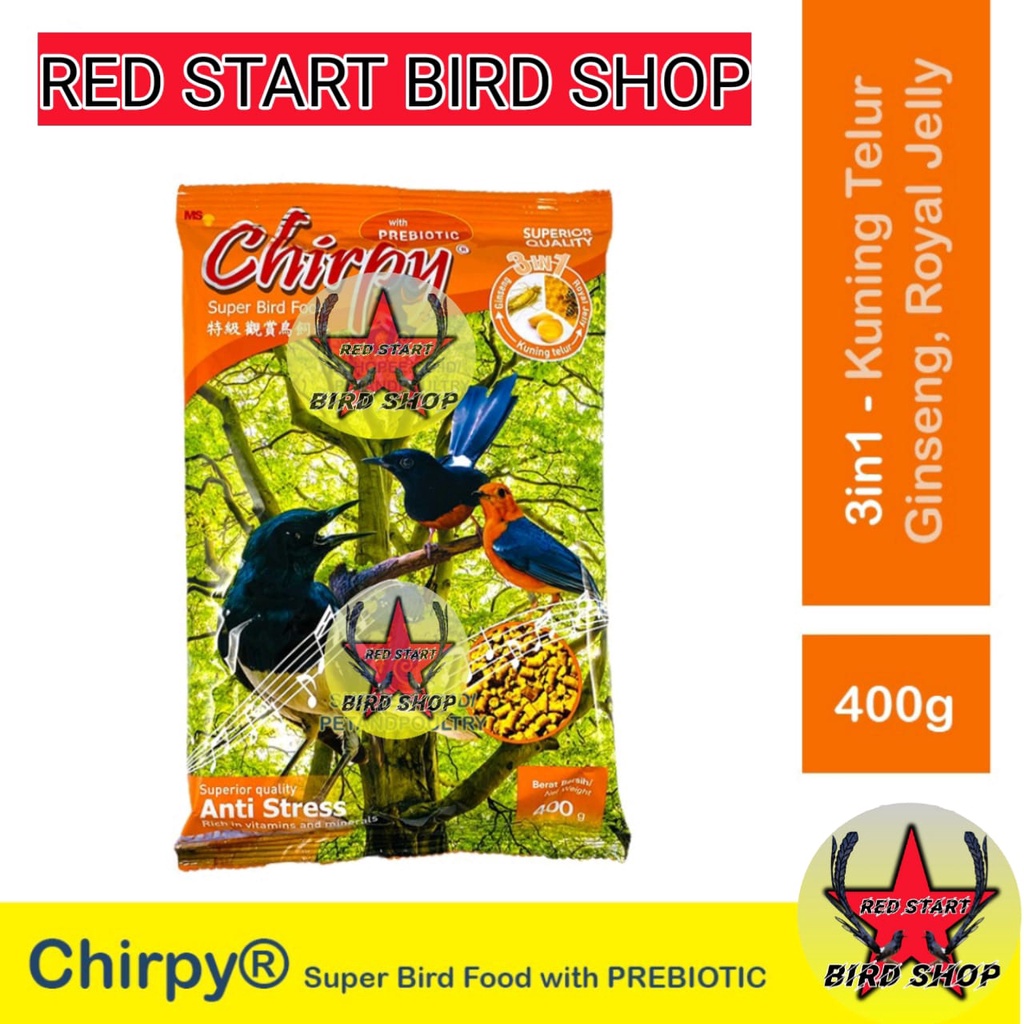 CHIRPY 3 IN 1 SEAWEED RUMPUT LAUT VOER PAKAN BURUNG MURAI BATU ANIS KACER CUCAK RAWA CUCAK IJO DLL