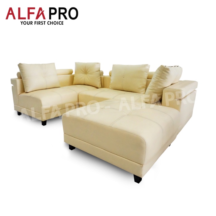 Sofa L Shape Sofa Ruang Tamu Sofa Minimalis Sofa Murah Sofa Ruang Keluarga - Sofa L Shape Cantona