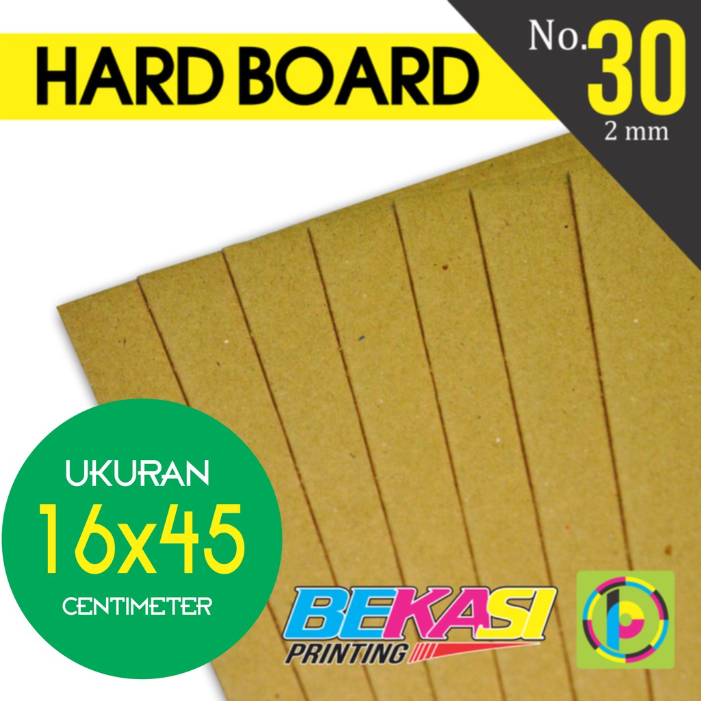 

Karton Yellow Hard Board No. 30 Ukuran 16x45 cm ketebalan 2 mm [10 pcs]