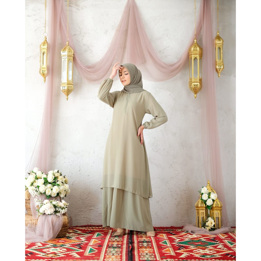 PRELOVED GAMIS / DRESS MALAYSIA 2 SUSUN JUMBO / BIG SIZE / XXL