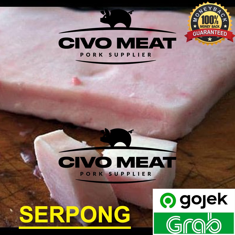 

LEMAK / MINYAK TEBAL Babi / Pork Back Fat dipotong DADU 500g