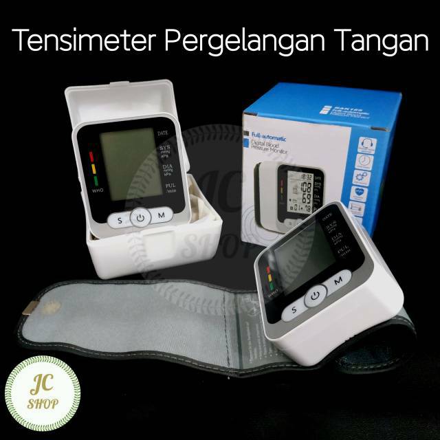 Tensimeter Digital Pergelangan Tangan Alat Ukur Pengukur Tekanan Darah