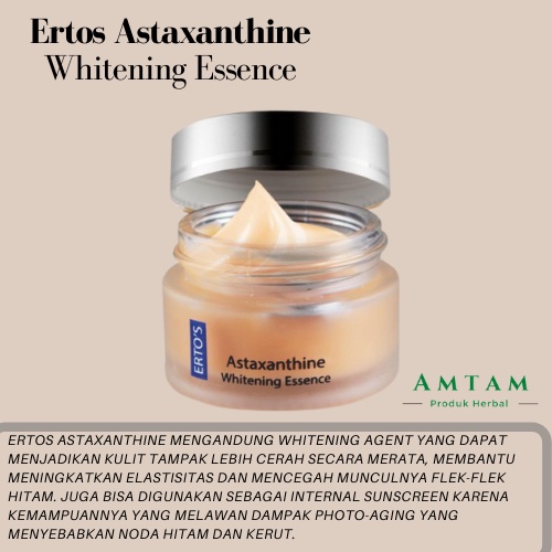 ERTOS ASTAXANTHINE WHITENING ESSENCE ERTO'S ( Krim Penghilang Flek Hitam & Kerutan & Mencerahkan )
