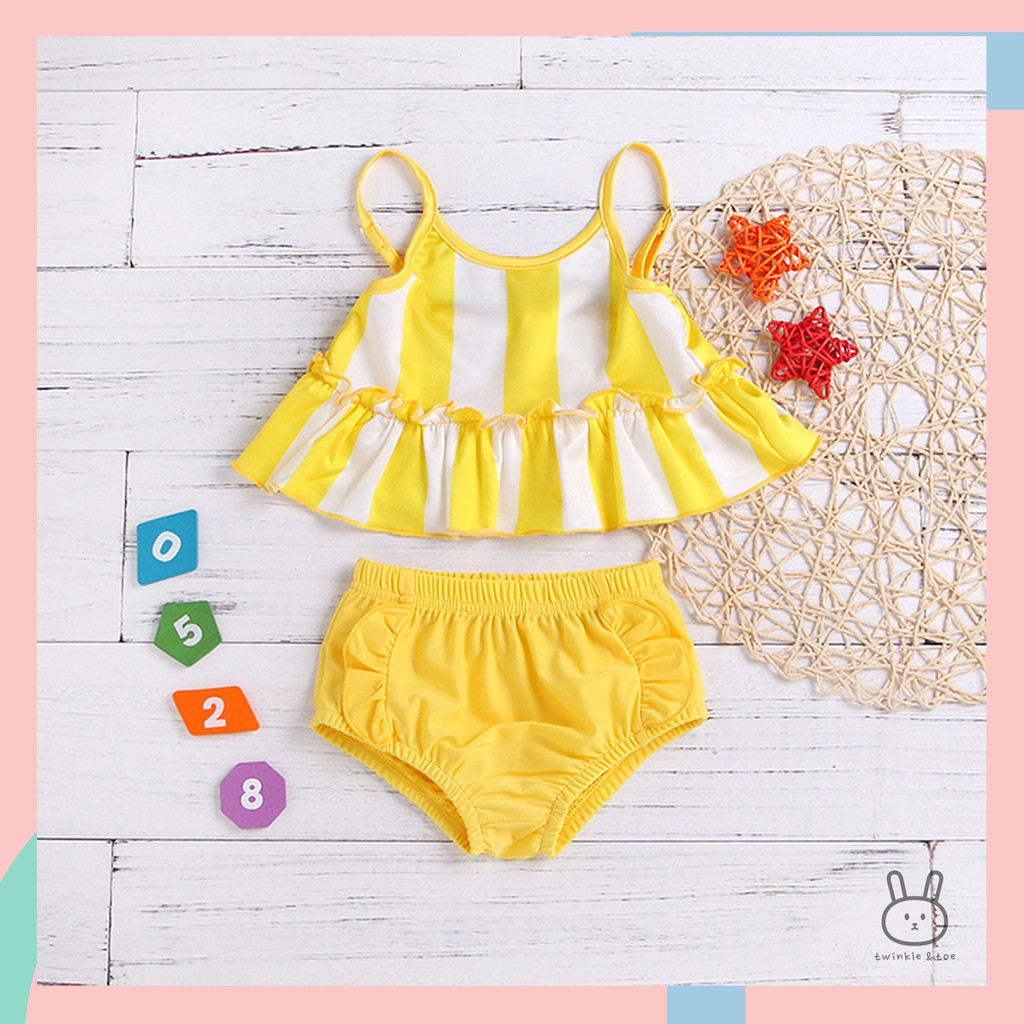TWINKLENTOE | Baju Renang Anak Bayi Perempuan / Cewek Bikini Swimsuit Swimwear