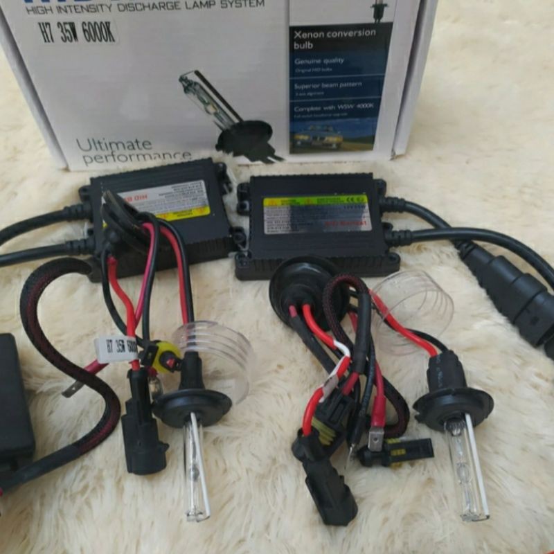 lampu hid mobil xenon h7 6000k 35wat