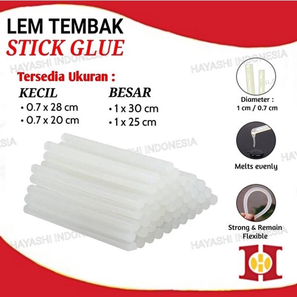 Refill isi ulang Lem Tembak Glue Gun Kecil dan Besar - 10pcss