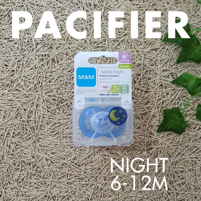 MAM Orthodontic Pacifier Original | Night | Air  Baby Soother Empeng Bayi MAM