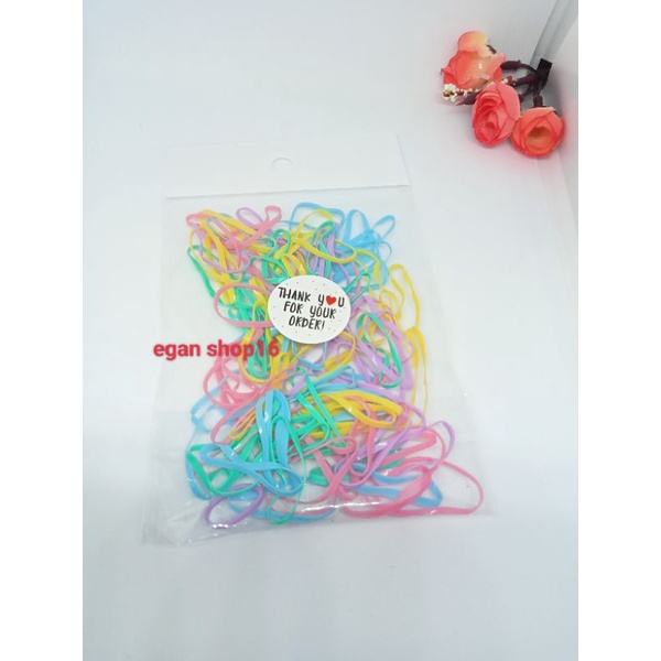 Cod Ikat rambut murah isi 100pcs