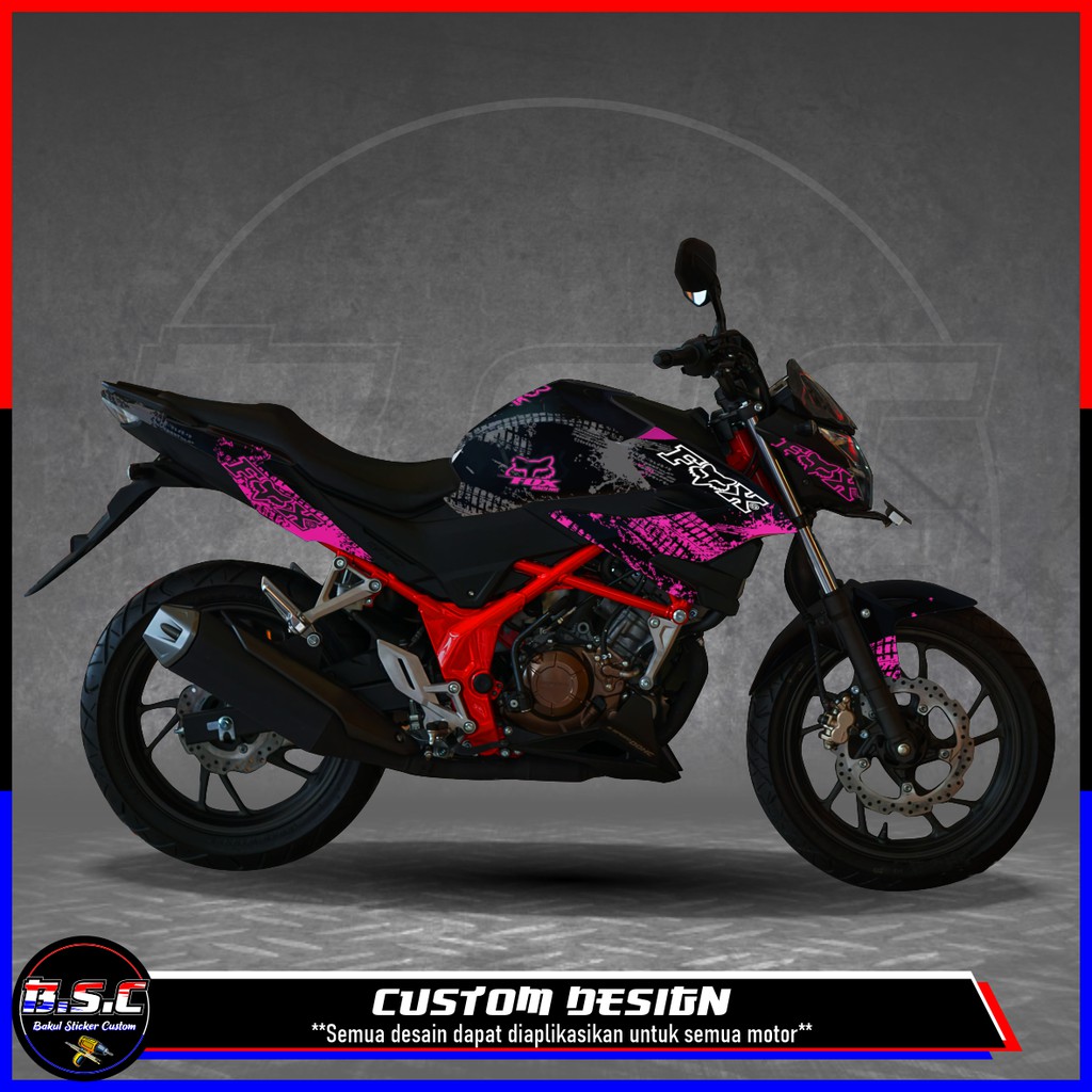 Decal FULL BODY Sticker CB 150R / CB150R / NEW 2018 CB 150R V.3 Motif Fox Grunge Purple