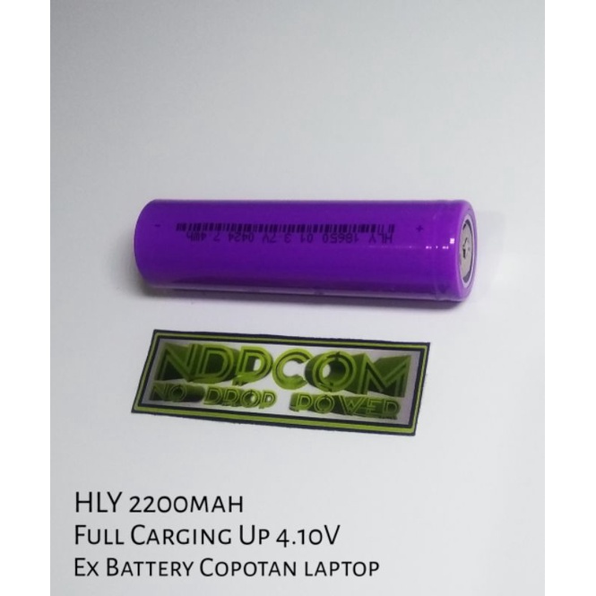 BATERAI 18650 BEKAS COPOTAN LAPTOP / BATERAI BEKAS MURAH BERKUALITAS ORIGINAL /HLY2200mah