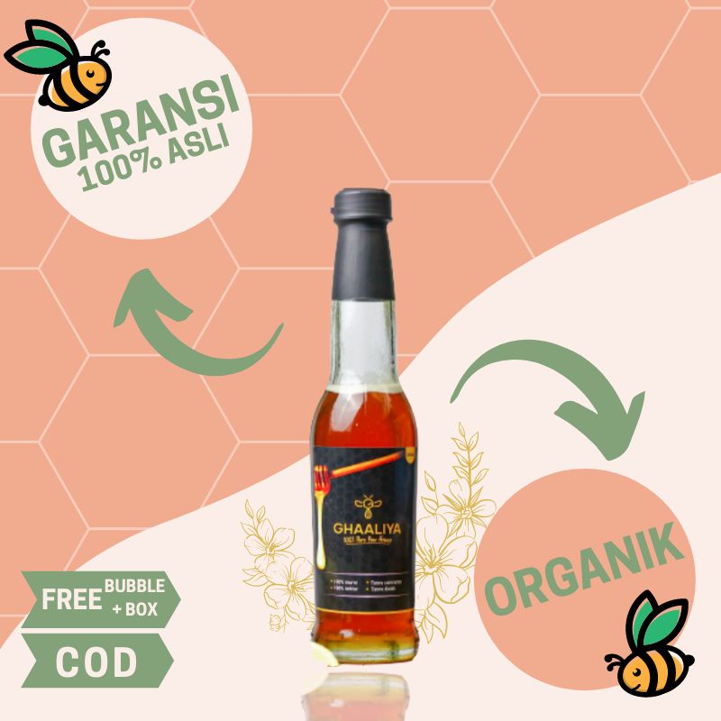 

Madu Murni Asli 330gr Ghaaliya Nektar Akasia Carpa 100% Alami Pure Natural Raw Honey